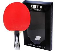 Eastfield Offensive Professional Table Tennis Bat - Advanced & Elite Ping Pong Racket, ITTF Approved Professional Spin Rubber, 7-Ply Carbon Blade, Premium Competition Paddle