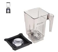 EastFune 90oz WildSide+ Jar for Blendtec Blenders, replace 570 575 625 650 725 759 800 825 885 etc, wide compatible with Classic/Designer/Professional/Commercial Series Container Pitcher Cup