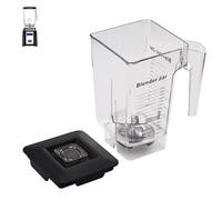 EastFune 90oz WildSide+ Jar for Blendtec, replace 570 575 625 650 725 759 800 825 885 etc, wide compatible with Classic/Designer/Professional/Commercial Series Container Pitcher Cup