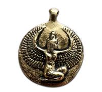 Eastgate Resource Isis - Goddess Coin Double Sided Pendant Necklace - For Magic, Womanhood & Rebirth - Origin: Egyptian
