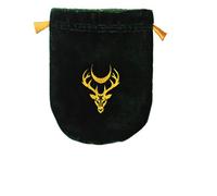 Eastgate Stag Moon - Dark Green Velvet Drawstring Tarot/Rune Stone Bag