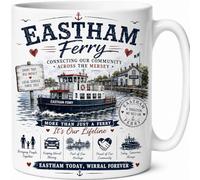 Eastham Ferry Connecting Our Community Across The Mersey Ceramic Cup Gift Mug