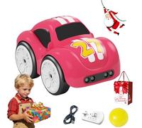EastHedge 2.4g Electric Mini Remote & Induction Controlled Car,5 ways to play，with Follow & Escape Modes, Switch Between Remote Control and Gesture Induction (1,red)