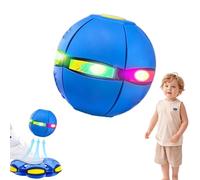 EastHedge Magic Ball,Magic Metaball Bouncing Ball,Pop Up Balls,Dual-Form Magic Metaball & Flying Saucer - Switchable Bouncing Balltoy with 6 Led Lights (Blue,1 pc)
