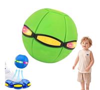 EastHedge Magic Ball,Magic Metaball Bouncing Ball,Pop Up Balls,Dual-Form Magic Metaball & Flying Saucer - Switchable Bouncing Balltoy with 6 Led Lights (Green,1 pc)