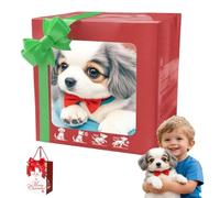 EastHedge Robot Puppy That Acts Like a Real Puppy,Ai Puppy Dog,Walking, Barking,Tail Wagging,Sitting & Running,Electronic Pet Perfect for Kids Adults (PuppyE)