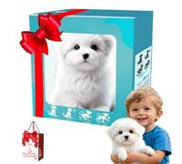 EastHedge Robot Puppy That Acts Like a Real Puppy,Ai Puppy Dog,Walking, Barking,Tail Wagging,Sitting & Running,Electronic Pet Perfect for Kids Adults (PuppyD)