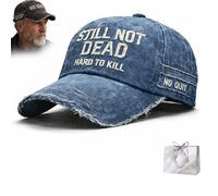 EastHedge Still Not Dead Cap Hard to Kill Hat - Embroidered Vintage Distressed Dad Hat, No Quit Attitude Baseball Cap (C)