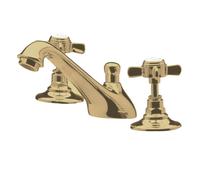Eastlake Beaumont Brushed Brass Basin Mixer Tap - 3 Tap Hole
