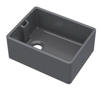 Eastlake Belfast Single Bowl Fireclay Ceramic Kitchen Sink Black