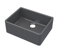 Eastlake Butler Single Bowl Fireclay Ceramic Kitchen Sink Black