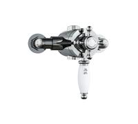 Eastlake Traditional Exposed Thermostatic Mixer Shower Valve Chrome - Twin Outlet