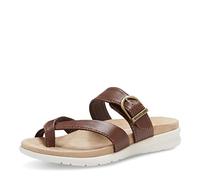 Eastland Women's Sienna Flat Sandal, Dark Walnut, 8.5 UK
