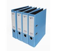 Eastlight A4 Bright Colour Lever Arch File 70mm Spine, Blue, Pack of 4