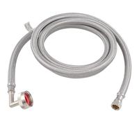 Eastman 6 foot Dishwasher Supply Line, 3/8 Inch Compression x 3/4 Inch FHT Elbow, Braided Stainless Steel Dishwasher Connectors, 41043
