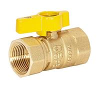 Eastman 60011 Brass Gas Ball Valve-Straight x FIP, 3/4 in