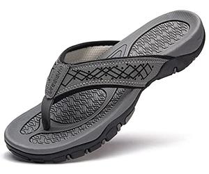EastMetal SUNRACE_4711264330838 Unisex Adult Large Classic Men's Summer Trend Outerwear Flip Flops, Grey, One Size