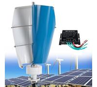 Eastnmythet 12000W Wind Turbine Magnetic Levitation Wind Generator 12V 24V 48V with Controller, Vertical Wind Turbine Generator Kit for Boat,Blue-48V