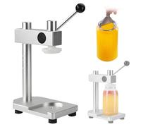 Eastnmythet Manual Can Sealer Machine, Adjustable Drink Can Seamer Tool for 330ml/500ml Bottles & Caps, for 55mm Caps Silver-200 x 330ml Bottles