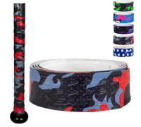 Easton | 1.10mm Flow Tack Bat Grip | Baseball / Softball | Red & Black Camo