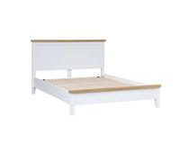 Home Source Easton Double Wooden Solid Wood Frame And Slats Bed Frame, Brown