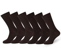 Easton Marlowe Solid & Pattern Men's Socks Combed Cotton Dress Socks - brown - 10-13 US Men's shoe size (43-46 EU)