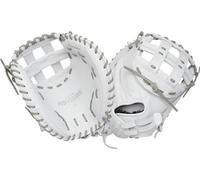 Easton | Professional Collection Fastpitch Softball Catcher's Mitt | Right Hand Throw | 34" - Modified Pro H-Web | White/Grey