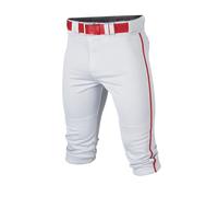 Easton Rival+ Knicker Baseball Pant | Adult Sizes | Solid & Piped Options White/Red