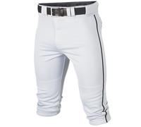Easton RIVAL+ Knicker Piped Baseball Pant, White/Black, Adult, Medium