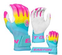 Easton Walk-Off Ethos Baseball Batting Gloves Compression Hand Strap Thermal Fire Adult Medium