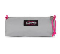Eastpak Benchmark Single Pencil Case - Compact Zipped Stationery Pouch with Large Main Compartment, 6 x 20.5 x 7.5 cm - Kontrast Grey Pink