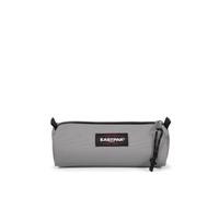 Eastpak Benchmark Single Pencil Case - Compact Zipped Stationery Pouch with Large Main Compartment, 6 x 20.5 x 7.5 cm - Pebble Grey