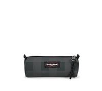 Eastpak Benchmark Single Pencil Case - Compact Zipped Stationery Pouch with Large Main Compartment, 6 x 20.5 x 7.5 cm - Checker Grey