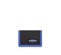 Eastpak Crew Single Wallet - Compact Trifold Wallet with Zip Coin Pocket and Key Ring, Slim Everyday Design, 9.5 x 13.5 cm - Kontrast Black Blue