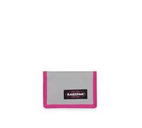 Eastpak Crew Single Wallet - Compact Trifold Wallet with Zip Coin Pocket and Key Ring, Slim Everyday Design, 9.5 x 13.5 cm - Kontrast Grey Pink
