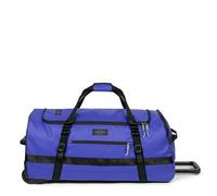 Eastpak Duffel Pack Wheel L - 90L Wheeled Duffel with Telescopic Handle, Convertible Backpack Straps, Weatherproof Finish & Gear Loops, Tarp Blue