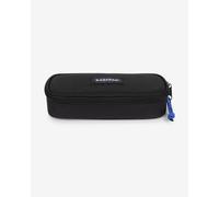 Eastpak Oval Single Pencil Case - Organised Stationery Pouch with Internal Compartments and Zip Pocket, 5 x 22 x 9 cm - Kontrast Black Blue
