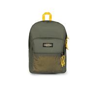 Eastpak Pinnacle Backpack - Large Double Compartment Backpack with Internal Organiser, Padded Back & Straps, 38 L Capacity, 42 x 32 x 25.5 cm - Kontrast Khaki Yellow