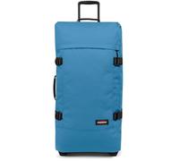 EASTPAK Tranverz L Large Suitcase 121L (79 x 40 x 33 cm), Durable Rolling Luggage, Lightweight Travel Bag with Double Compartments, Telescopic Handle & TSA Lock - Aviator Blue