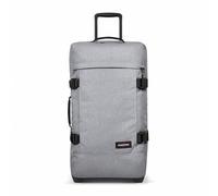 Eastpak Tranverz M Medium Suitcase 78L (67 x 35.5 x 30 cm), Durable Rolling Luggage, Lightweight Travel Bag with Double Compartments, Telescopic Handle & TSA Lock - SUNDAY GREY