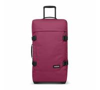 Eastpak Tranverz M Medium Suitcase 78L (67 x 35.5 x 30 cm), Durable Rolling Luggage, Lightweight Travel Bag with Double Compartments, Telescopic Handle & TSA Lock - WINE BURGUNDY