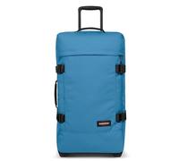 Eastpak Tranverz M Medium Suitcase 78L (67 x 35.5 x 30 cm), Durable Rolling Luggage, Lightweight Travel Bag with Double Compartments, Telescopic Handle & TSA Lock - AVIATOR BLUE