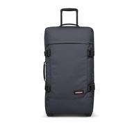 Eastpak Tranverz M Medium Suitcase 78L (67 x 35.5 x 30 cm), Durable Rolling Luggage, Lightweight Travel Bag with Double Compartments, Telescopic Handle & TSA Lock - BLUE DOWNTOWN