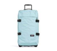 Eastpak Tranverz M Medium Suitcase 78L (67 x 35.5 x 30 cm), Durable Rolling Luggage, Lightweight Travel Bag with Double Compartments, Telescopic Handle & TSA Lock - WATERFALL BLUE