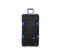 Eastpak Tranverz M Medium Suitcase 78L (67 x 35.5 x 30 cm), Durable Rolling Luggage, Lightweight Travel Bag with Double Compartments, Telescopic Handle & TSA Lock - KONTRAST BLACK BLUE