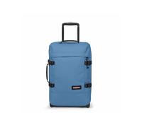 Eastpak Tranverz S Cabin Luggage 42L (51 x 32.5 x 24 cm), Durable Rolling Suitcase, Lightweight Carry-On with Double Compartments, Telescopic Handle & TSA Lock - Aviator Blue
