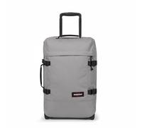 Eastpak Tranverz S Cabin Luggage 42L (51 x 32.5 x 24 cm), Durable Rolling Suitcase, Lightweight Carry-On with Double Compartments, Telescopic Handle & TSA Lock - Pebble Grey