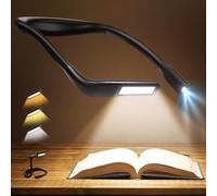 EastPin Neck Reading Light for Books in Bed, Night Rechargeable Book Light | 3 Colours Stepless Dimming 140° Wide Beam Neck Light for Knitting Crafting Crocheting Christmas Stocking Fillers Women Gifts