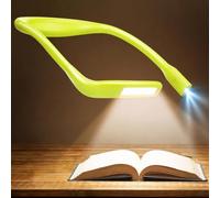 EastPin Neck Reading Light for Books in Bed, Night Rechargeable Book Light | 3 Colours Stepless Dimming 140° Wide Beam Neck Light for Knitting Crafting Crocheting Reading Lamp Gifts for Men Dad Grandpa