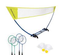 EastPoint Sports 15ft 4-Player Badminton Set with Net, Rackets, Shuttlecocks and Carry Caddy - Easy Setup Backyard Badminton Net